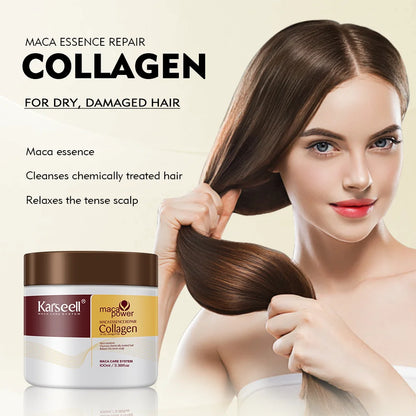 Hair Repair Collagen Treatment 500ml | Deep Repair Keratin & Collagen Hair Mask for Dry, Damaged & Frizzy Hair | Smooth, Soft & Shiny Hair | Suitable for All Hair Types