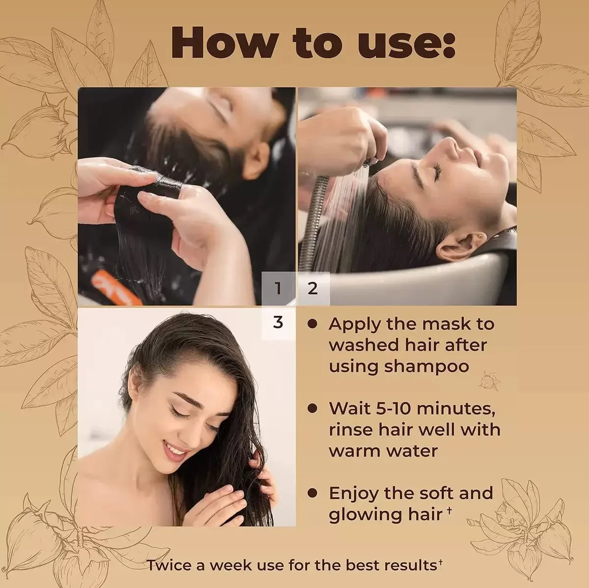 Hair Repair Collagen Treatment 500ml | Deep Repair Keratin & Collagen Hair Mask for Dry, Damaged & Frizzy Hair | Smooth, Soft & Shiny Hair | Suitable for All Hair Types