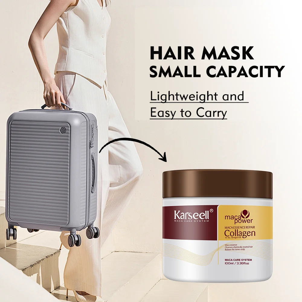 Hair Repair Collagen Treatment 500ml | Deep Repair Keratin & Collagen Hair Mask for Dry, Damaged & Frizzy Hair | Smooth, Soft & Shiny Hair | Suitable for All Hair Types