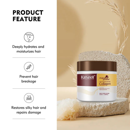 Hair Repair Collagen Treatment 500ml | Deep Repair Keratin & Collagen Hair Mask for Dry, Damaged & Frizzy Hair | Smooth, Soft & Shiny Hair | Suitable for All Hair Types